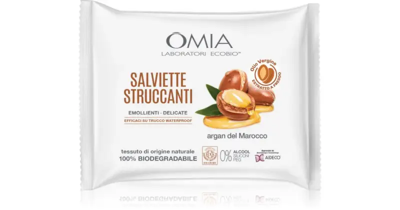 Salviette Struccanti Viso Argan Del Marocco 20 Salviettine