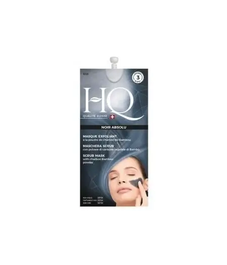 Hq Maschera Detox Scrub Viso Nera Al Carbone Vegetale Di Bambu