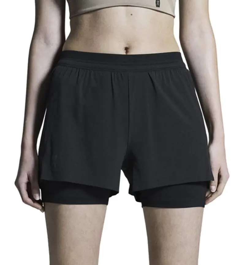 3 Performance 2/1 W - pantaloni corti running - donna Black