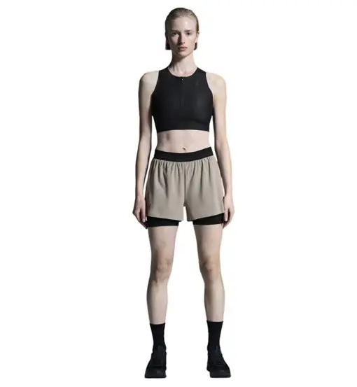 3" Performance 2/1 W - pantaloni corti running - donna Light Brown