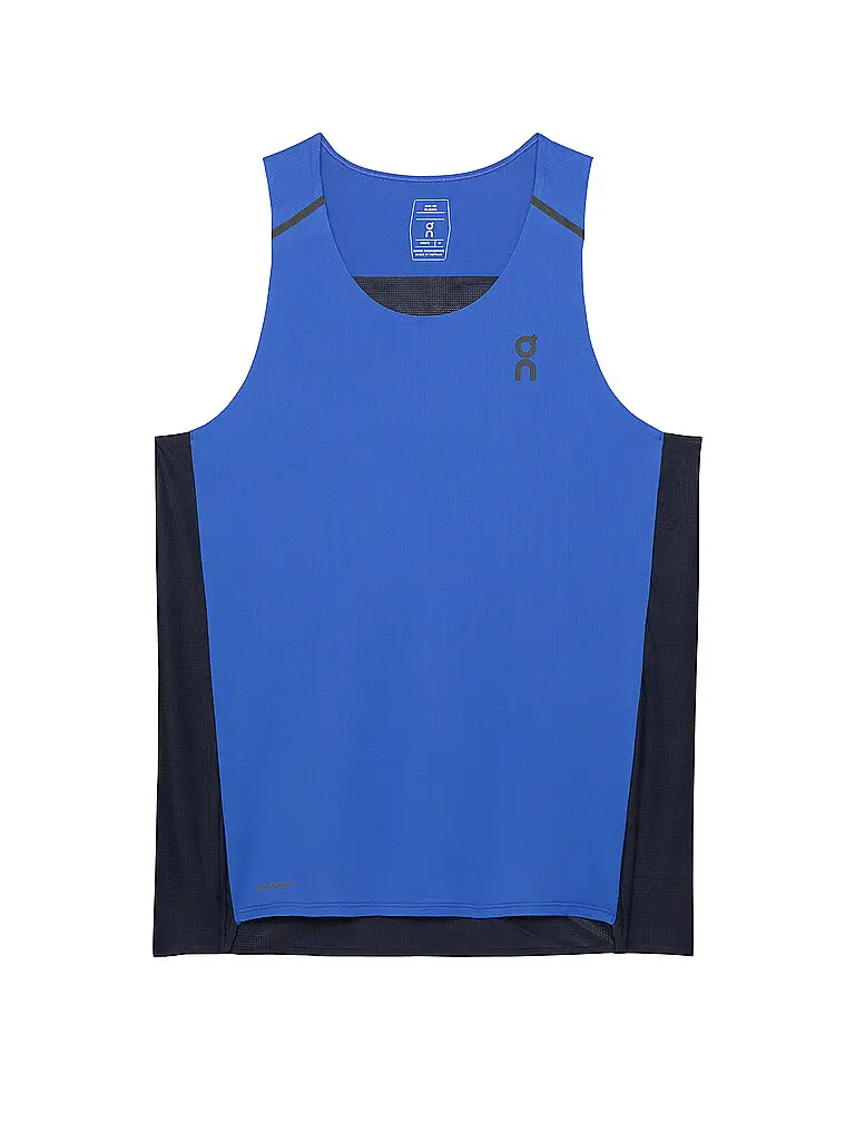 Canotta da running performance da uomo blu | S