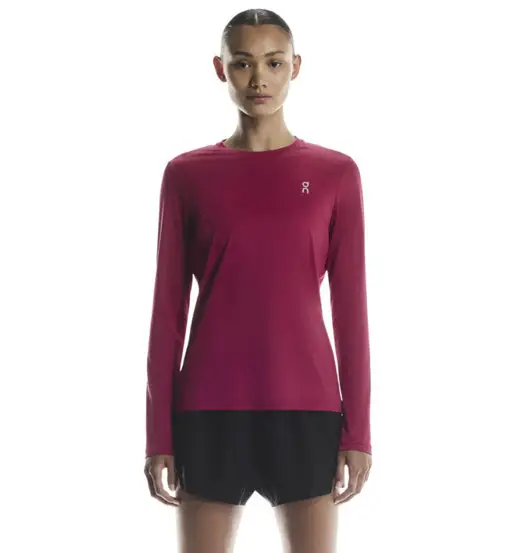 Core Long-T W - maglia running a manica lunga - donna Dark Purple