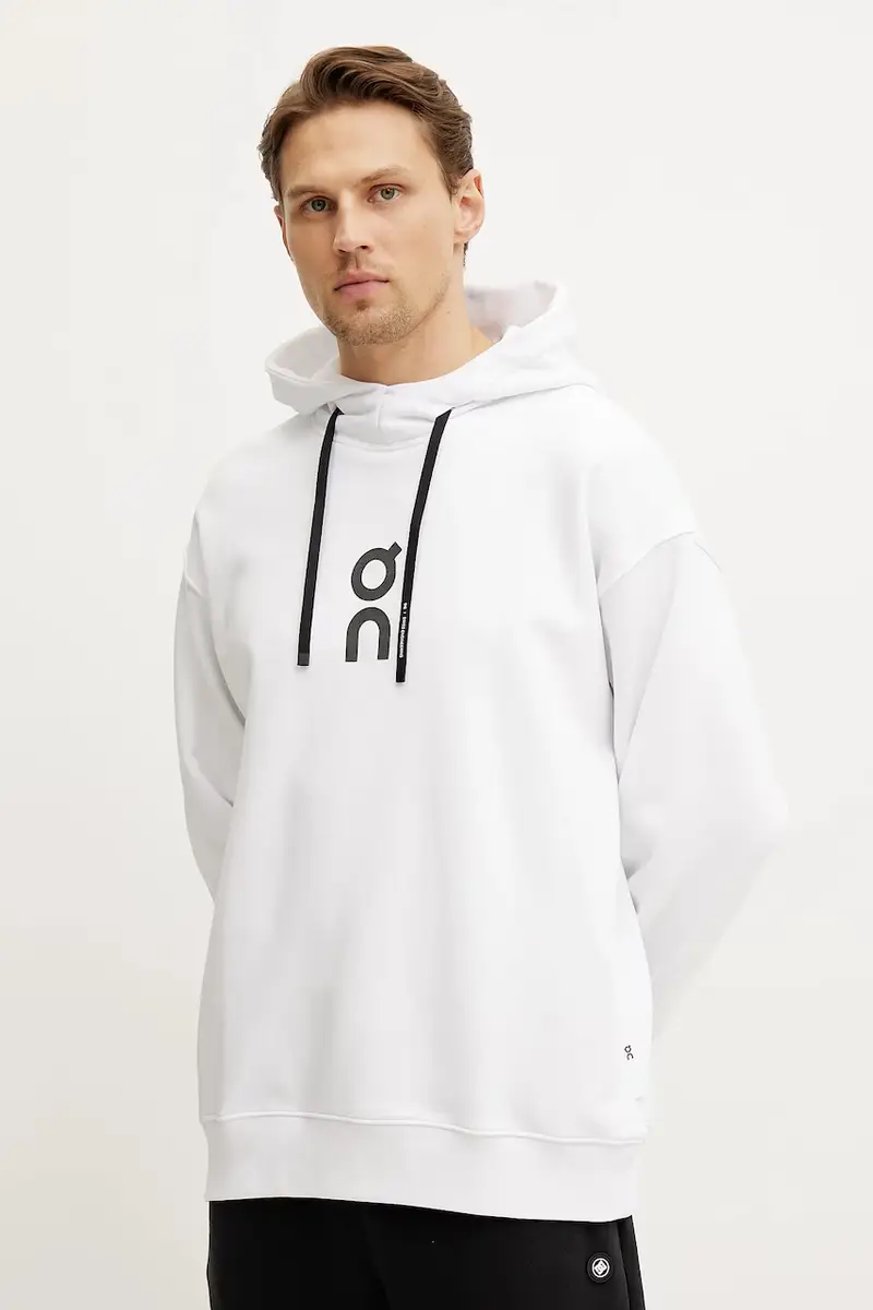 felpa Club uomo colore bianco cOn cappuccio 1ME10030069