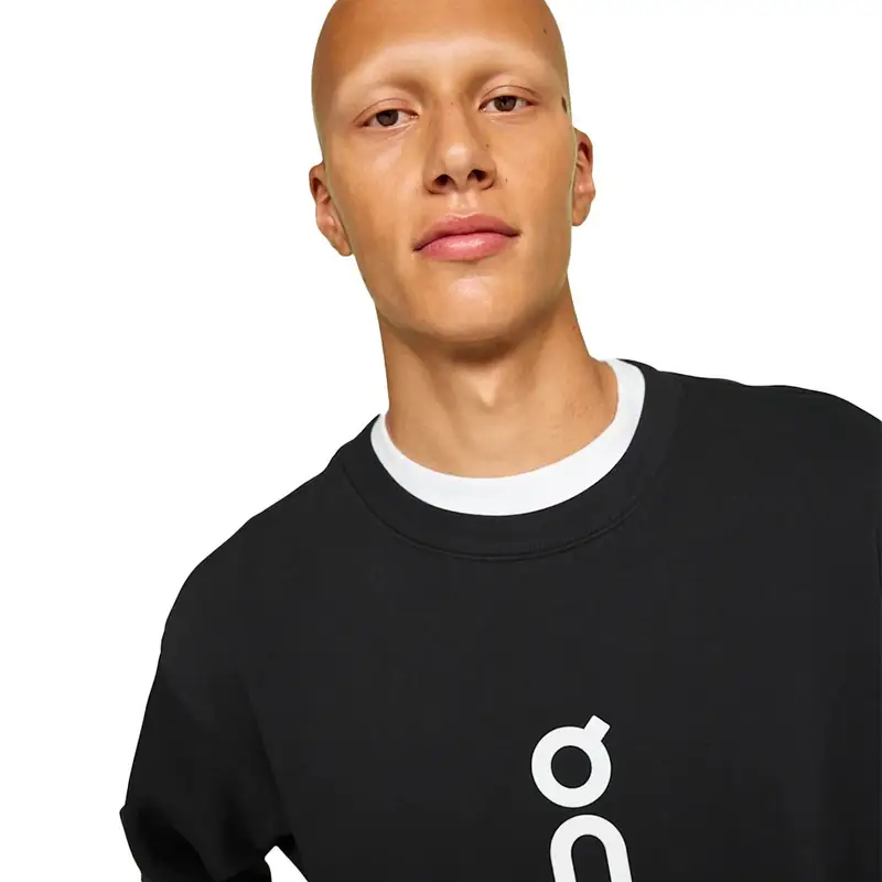 Felpa Girocollo Club Crew Nero Uomo XL