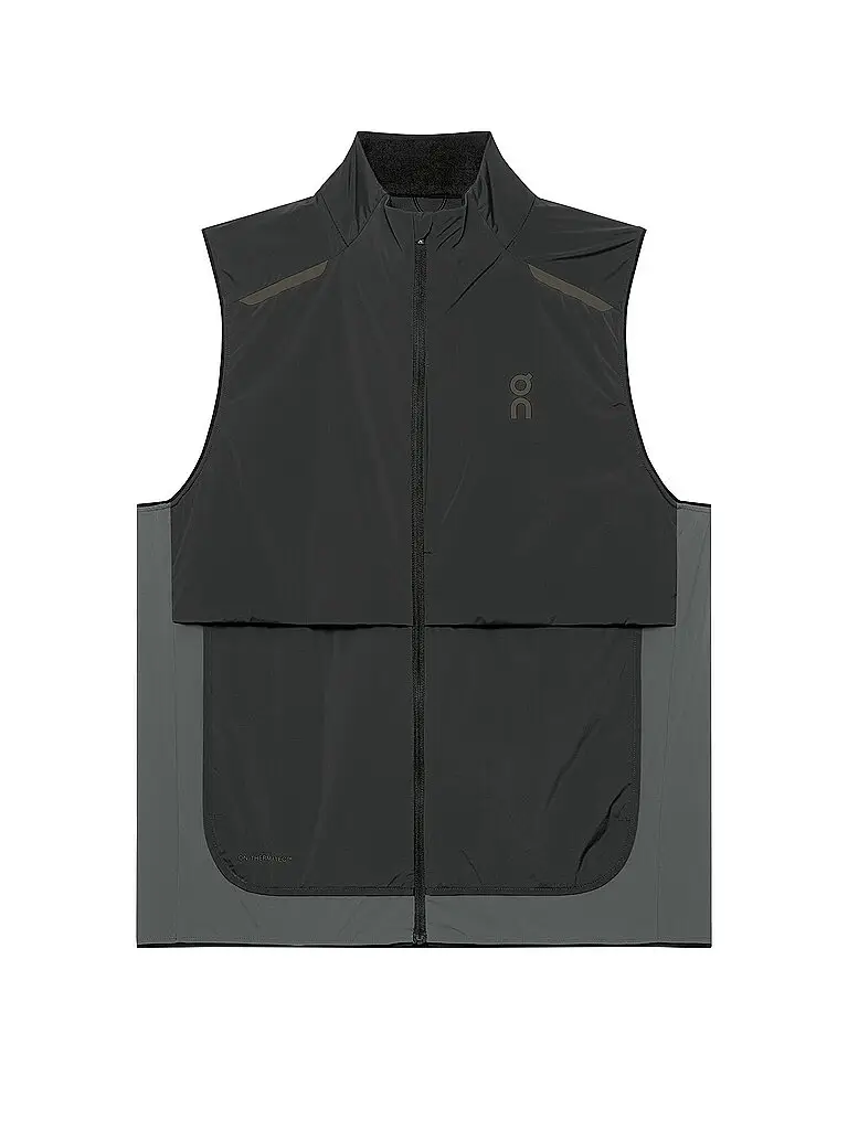 Gilet da running da uomo Weather Vest nero | XXL