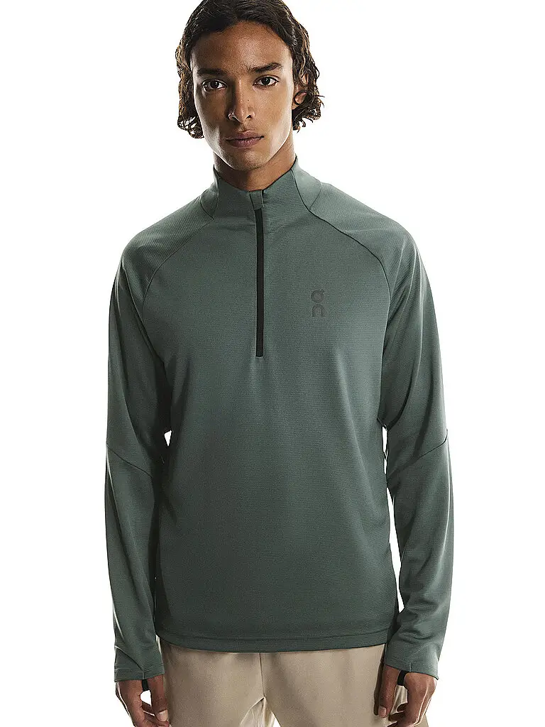 Maglia da running Climate da uomo oliva | S