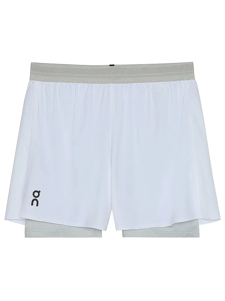 Pantaloncini da running Performance 2/1 da uomo bianco | XL