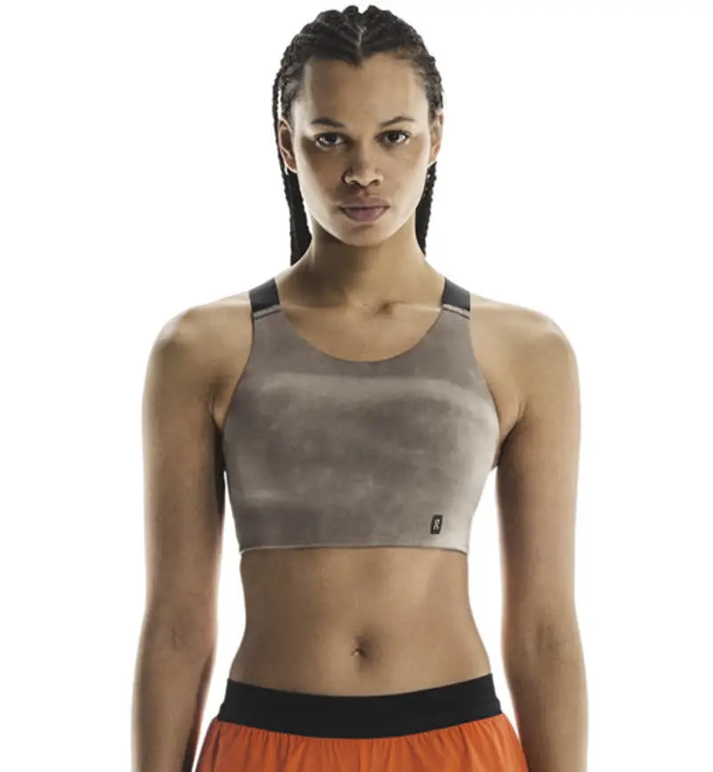 Performance AOP W - reggiseno sportivo medio sostegno - donna Brown