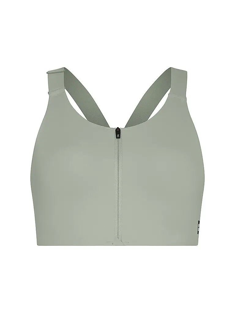 Reggiseno sportivo da donna Endruance High Support con zip menta | S