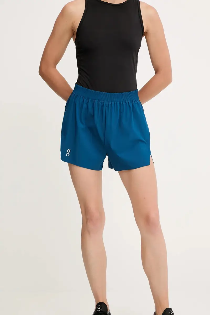 shorts da corsa donna colore blu navy 1WF10333536 miniatura 4