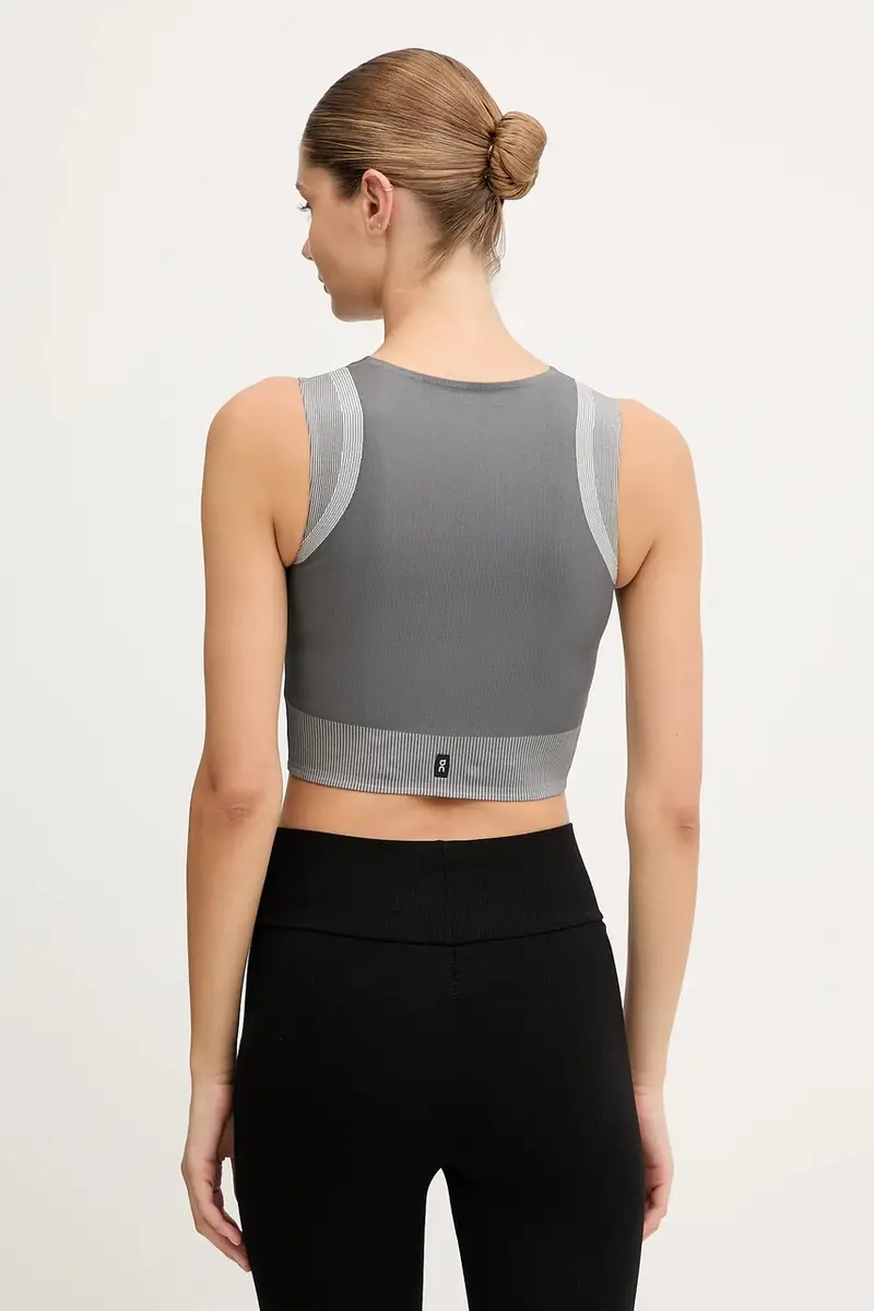 top per joga Studio colore grigio 1WF10250962 miniatura 3