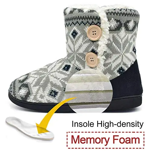 ONCAI Pantofole Donna Grigio 3725590 miniatura 3