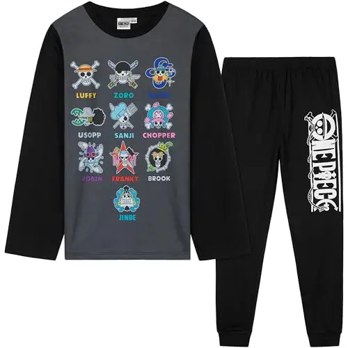 One Piece Pigiami Ragazzo Nero 3366995