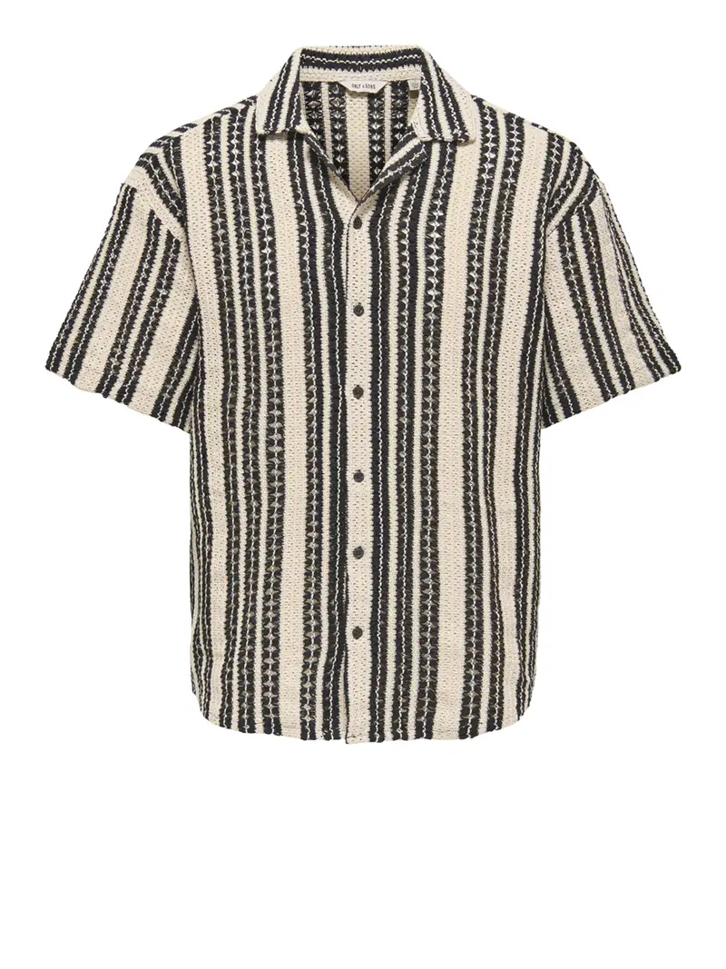 camicia casual only e sons da uomo - avorio