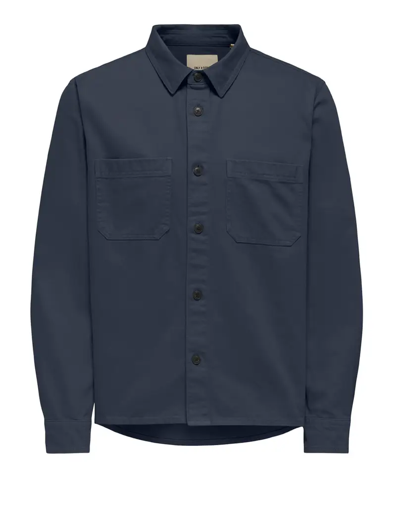 camicia casual only e sons da uomo - blu