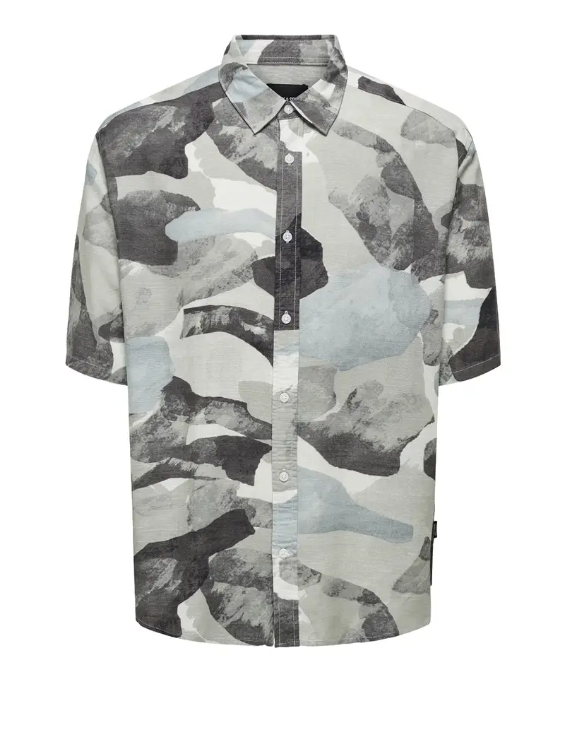 camicia fantasia only e sons da uomo - multicolore