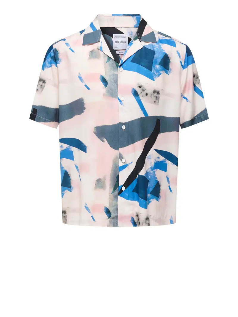 camicia fantasia only e sons da uomo - multicolore