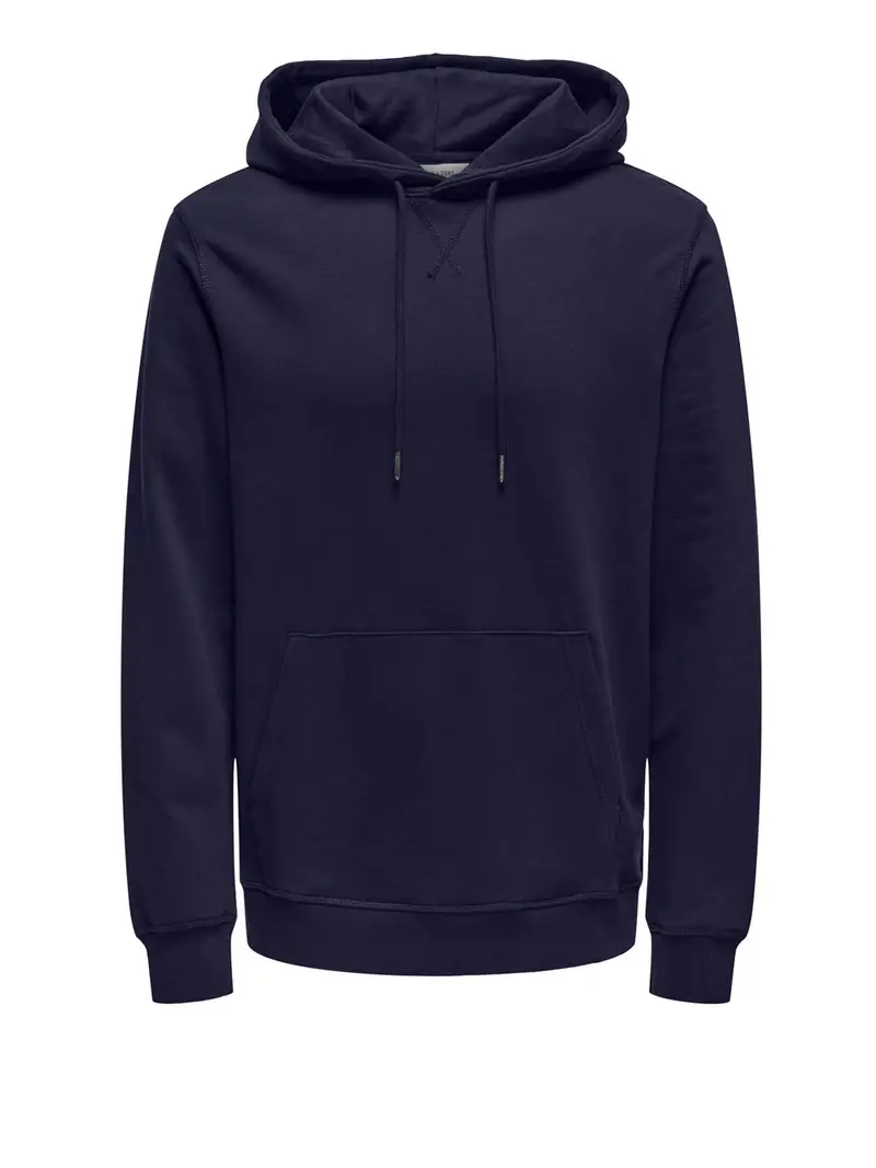 felpa cappuccio only e sons da uomo - blu