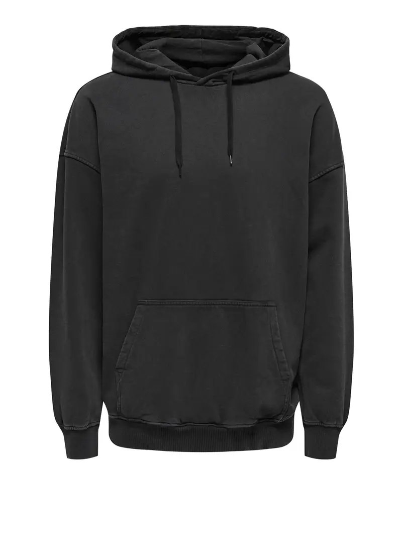 felpa cappuccio only e sons da uomo - nero