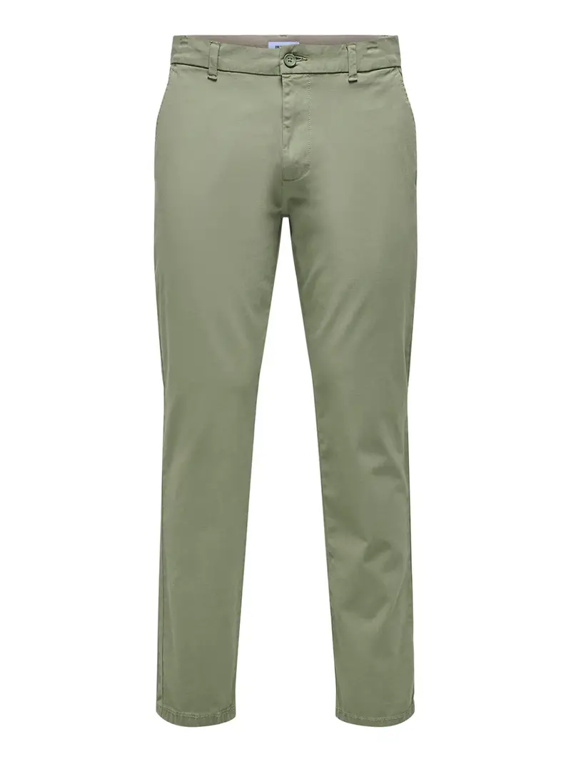 pantalone chino only e sons da uomo - verde