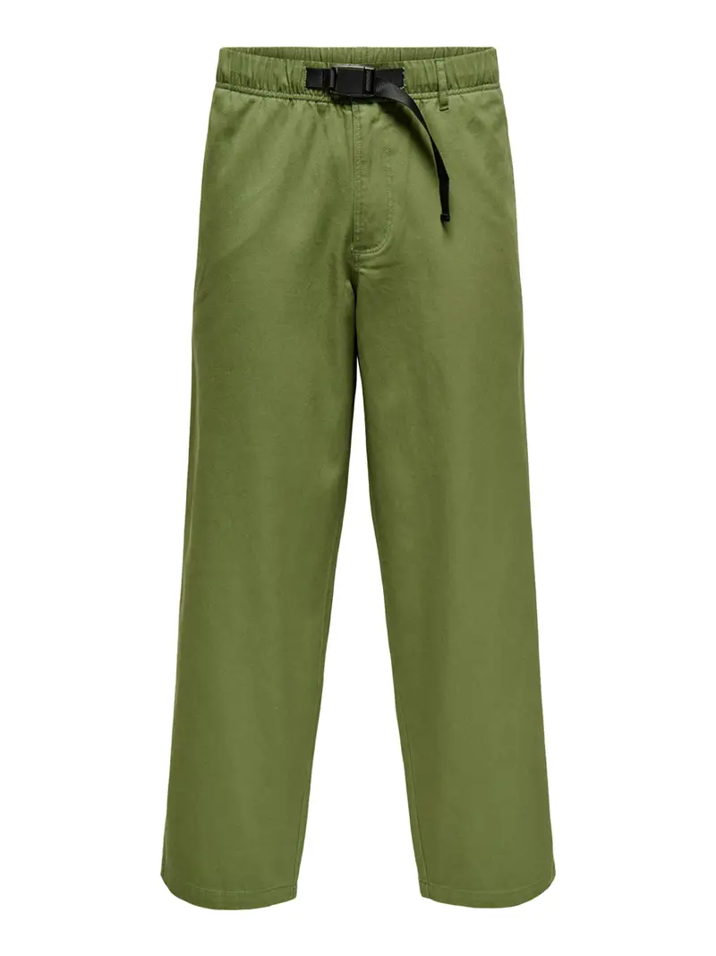 pantalone straight only e sons da uomo - verde