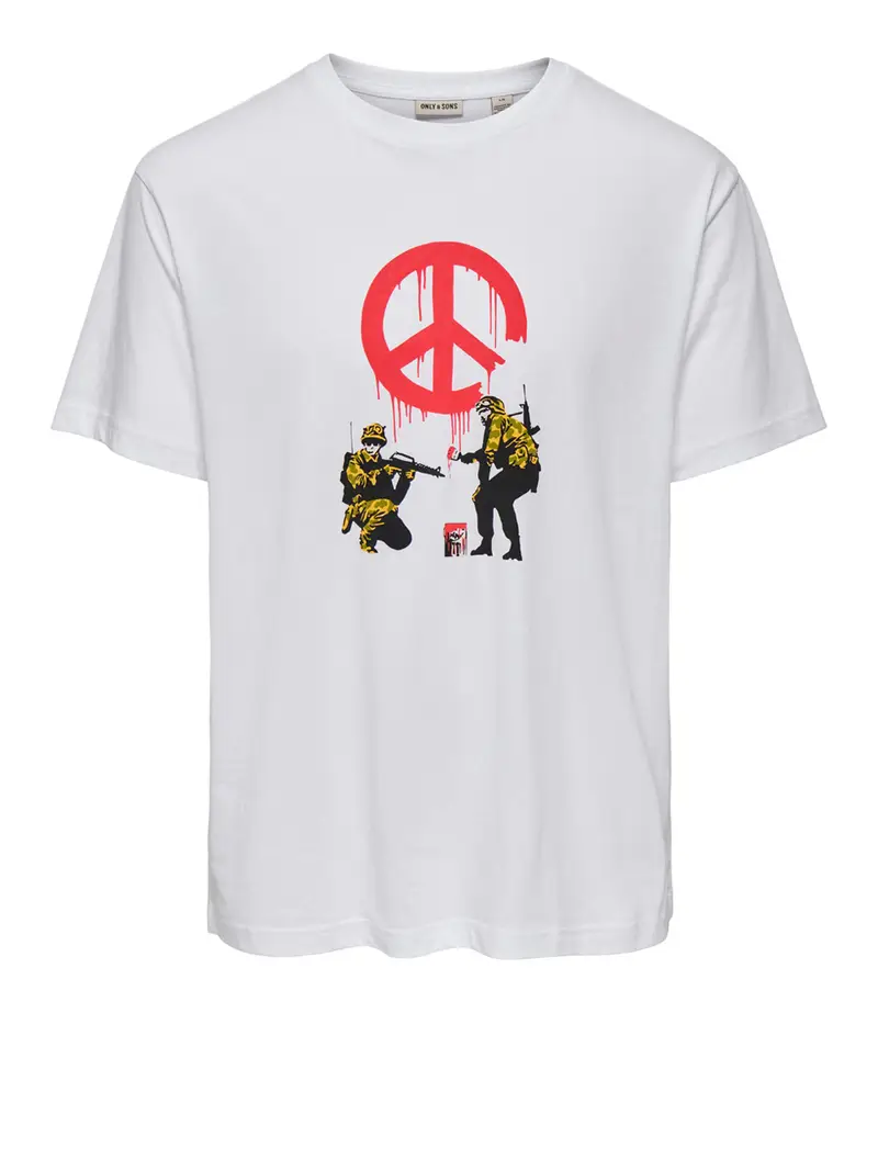 Only-and-sons T-shirt Uomo Bianco 2490304