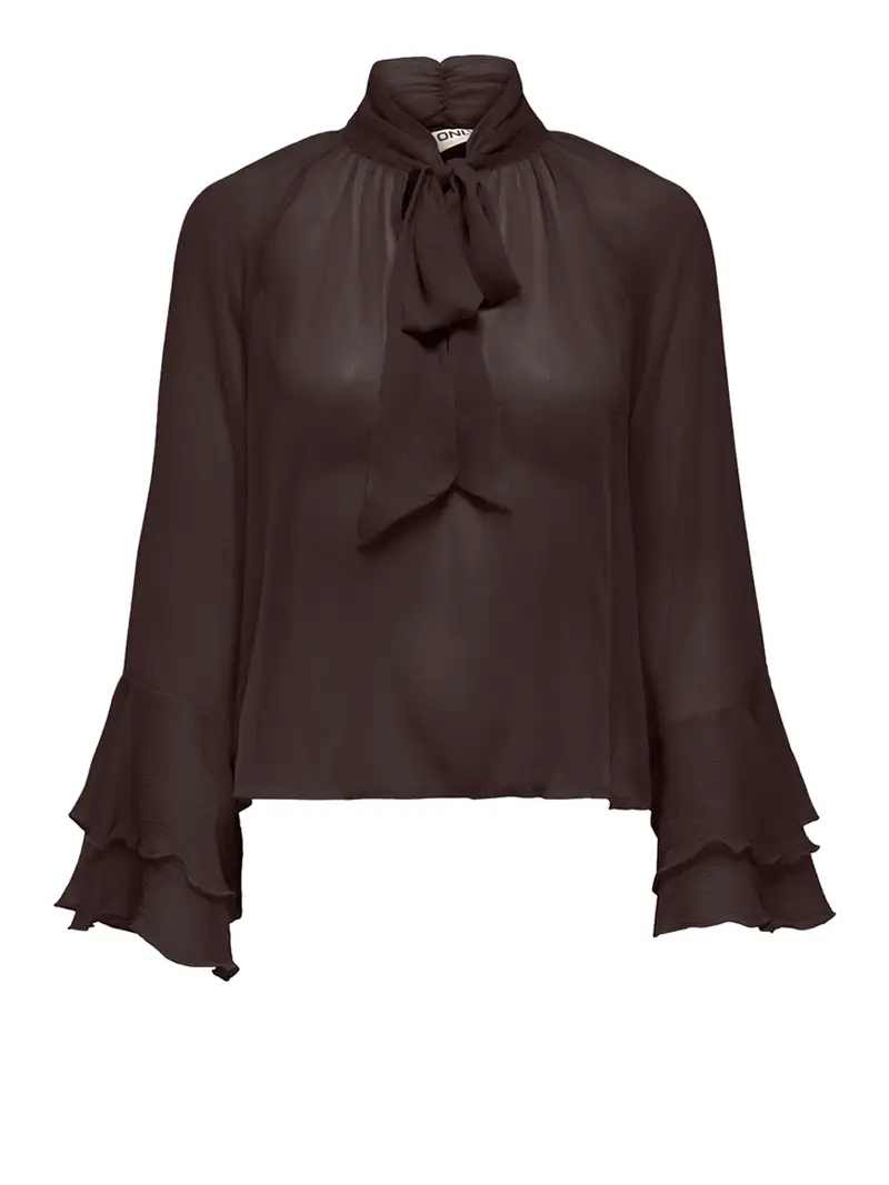 blusa only peninna da donna - marrone