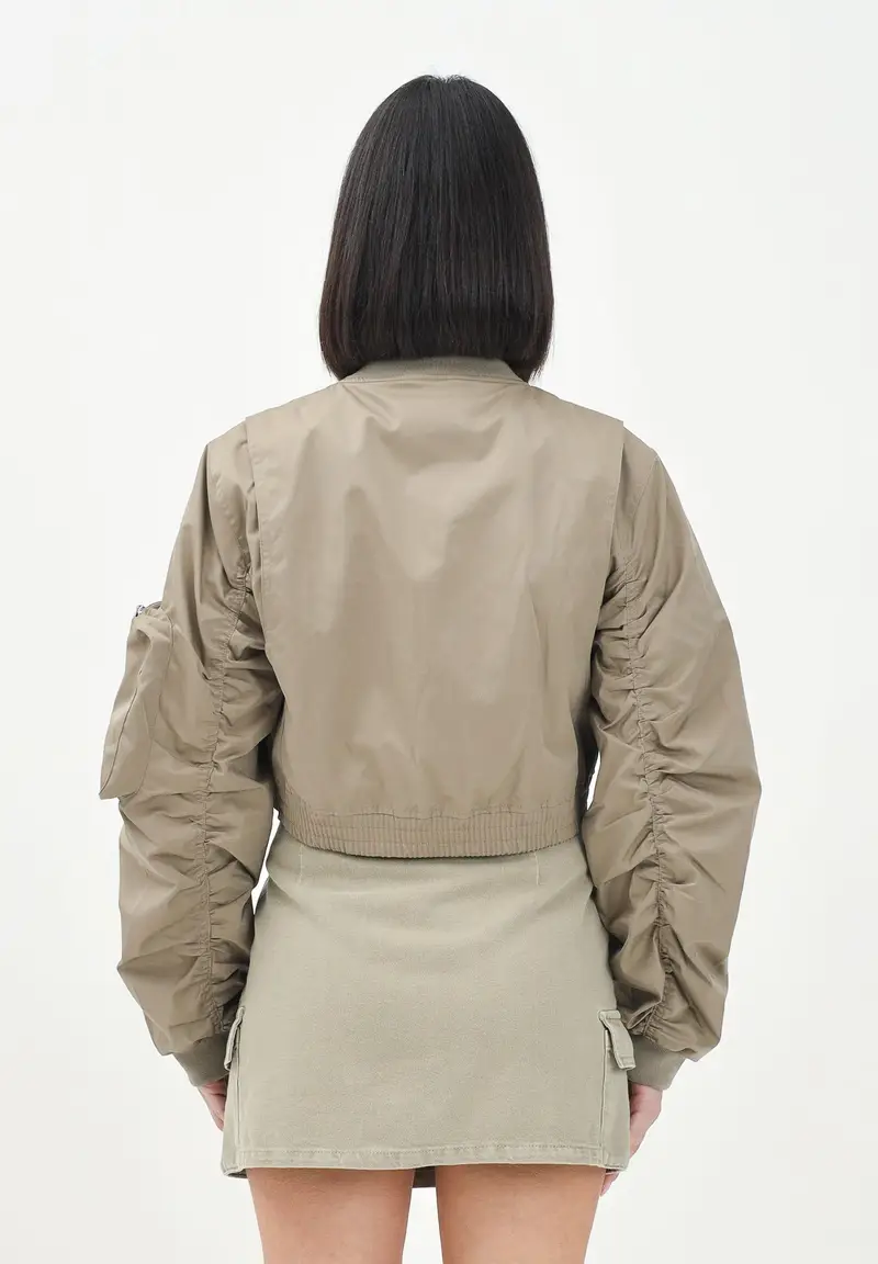 ONLY Bomber corto verde da donna miniatura 2