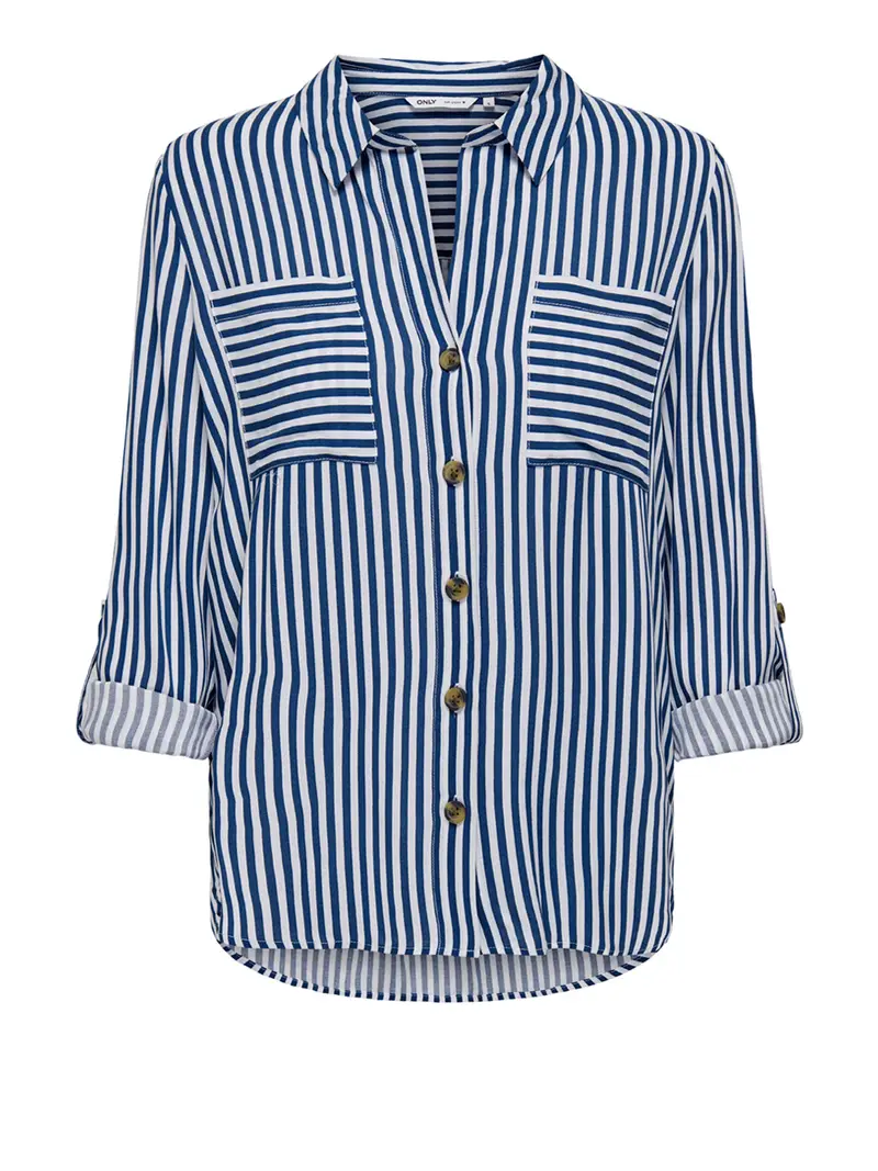 camicia casual only da donna - blu