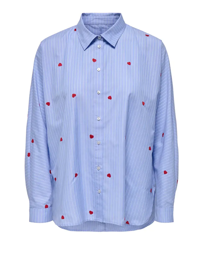 camicia casual only new lina da donna - celeste