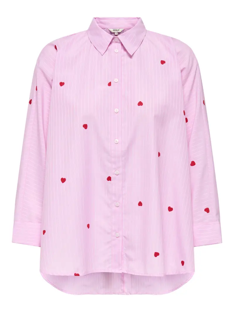 camicia casual only new lina da donna - rosa