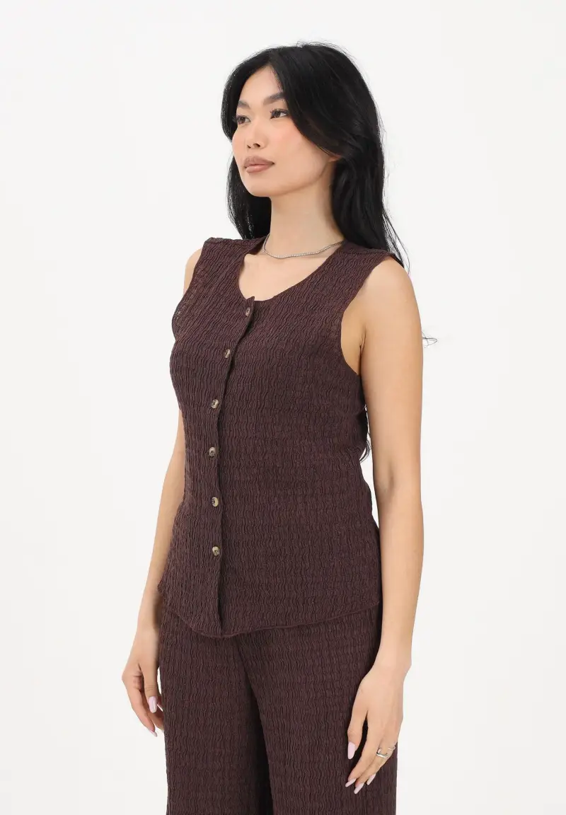 Canotta marrone da donna