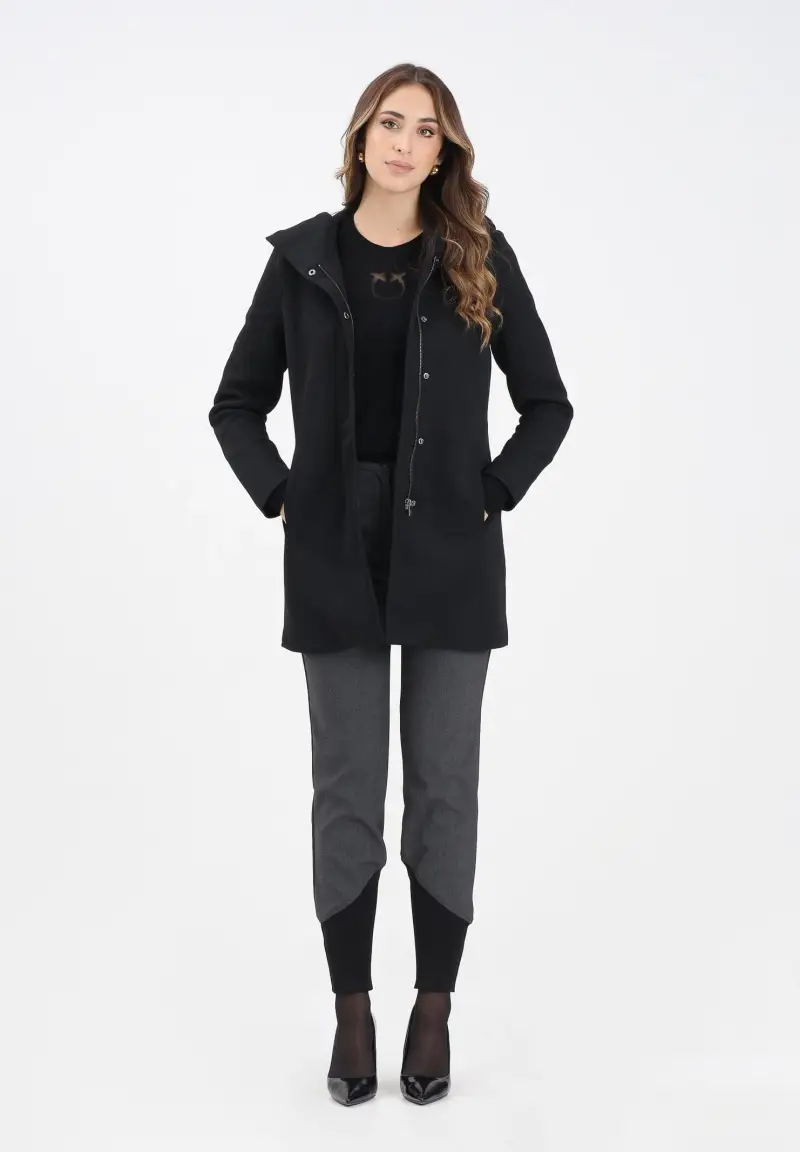 Cappotto nero da donna miniatura 2