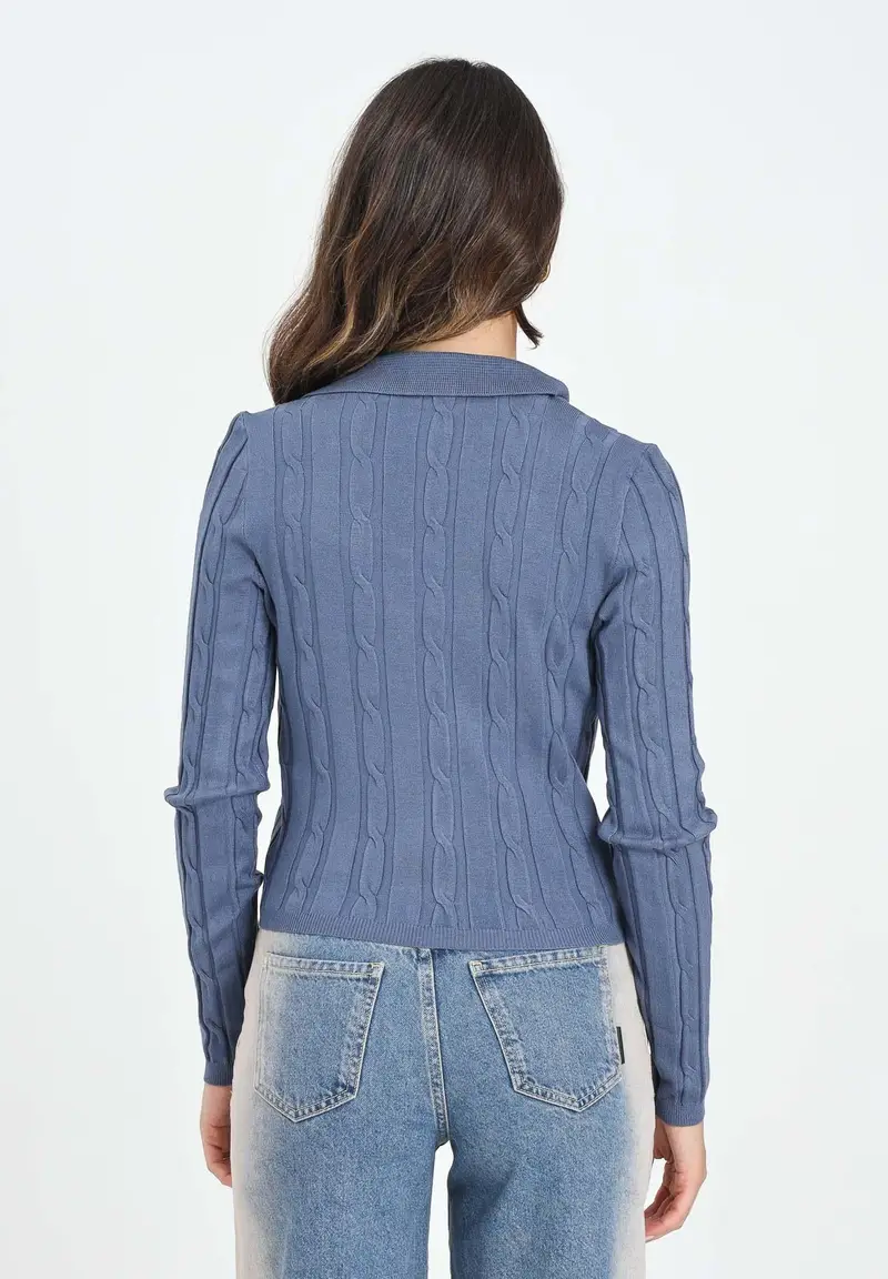 ONLY Cardigan Donna Blu 1144472 miniatura 3