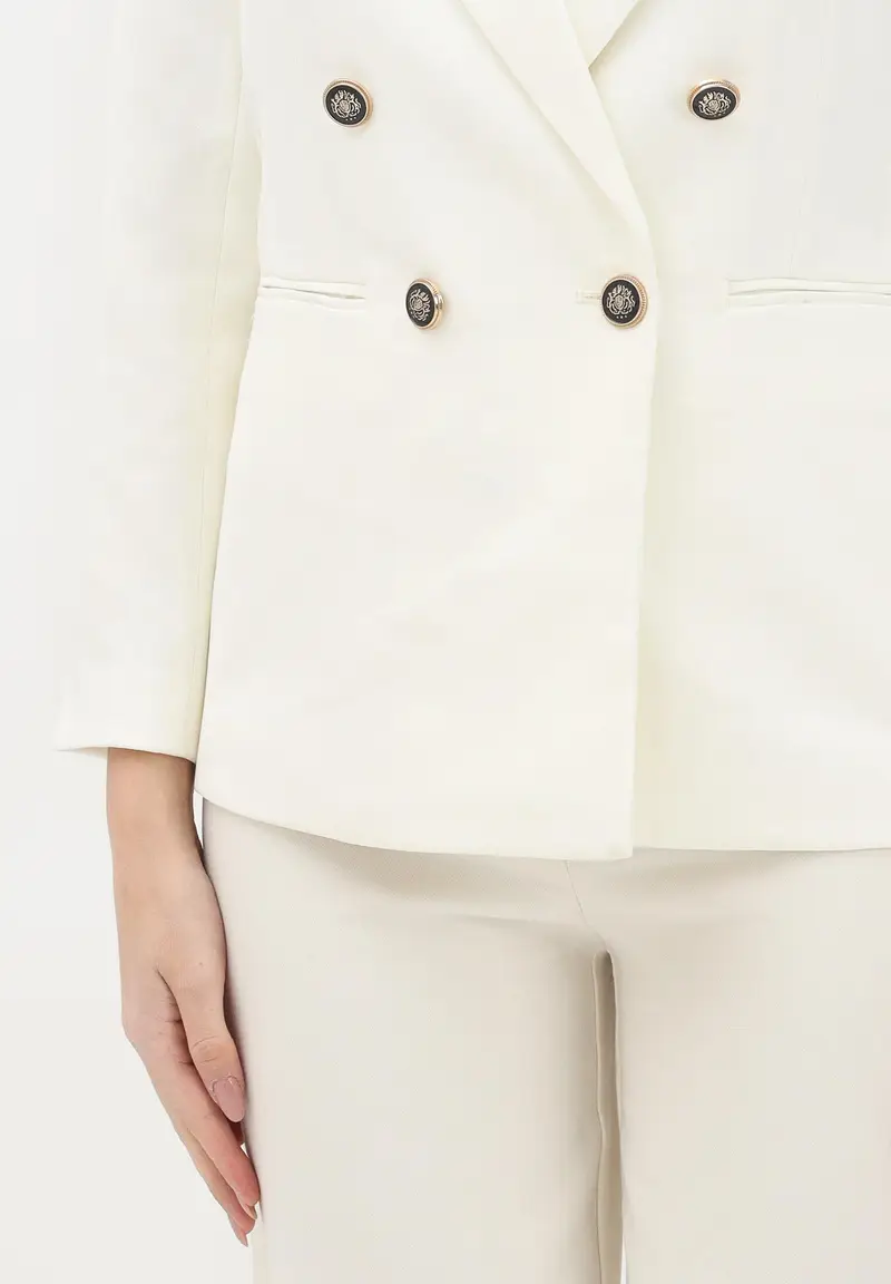 ONLY Giacca doppiopetto panna da donna miniatura 2