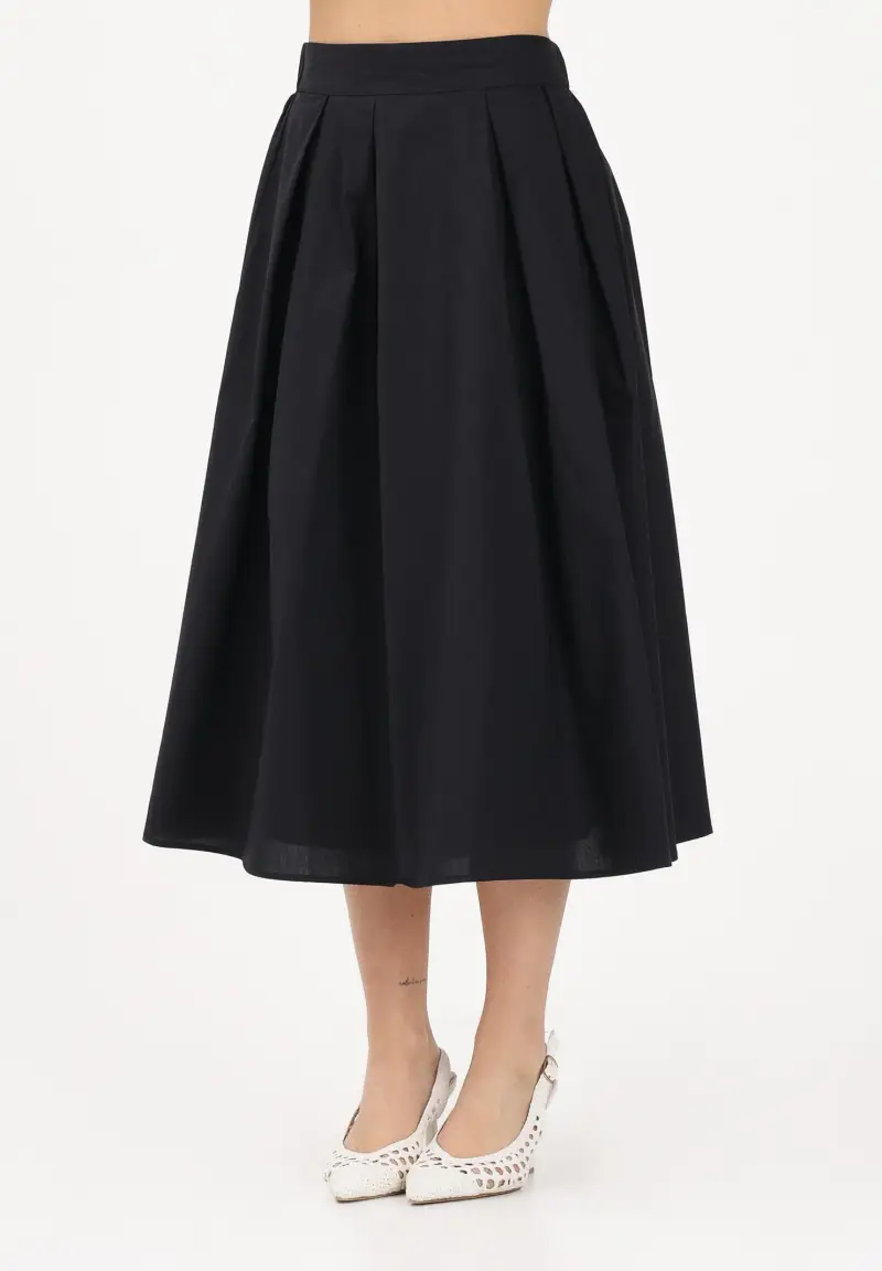 Gonna midi nera da donna