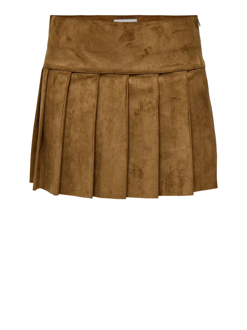 gonna mini only tulip faux suede da donna - marrone