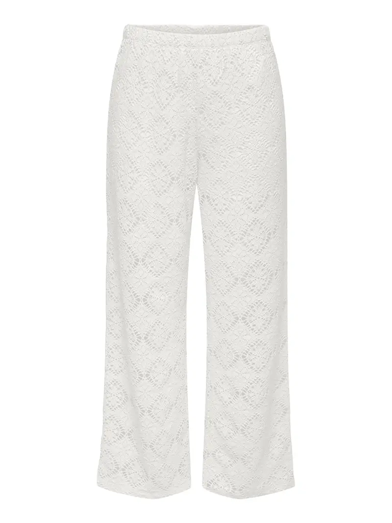 pantalone straight only jdy eva da donna - bianco
