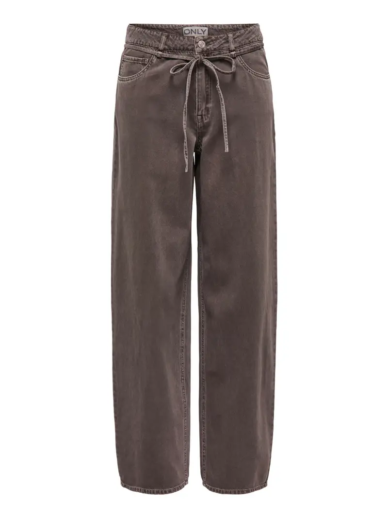 jeans wide only gianna-silla da donna - marrone