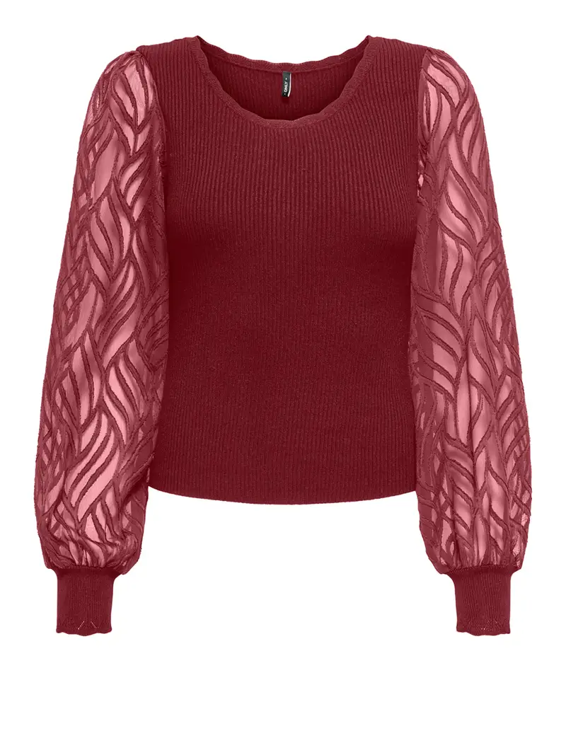 maglia only da donna - bordeaux