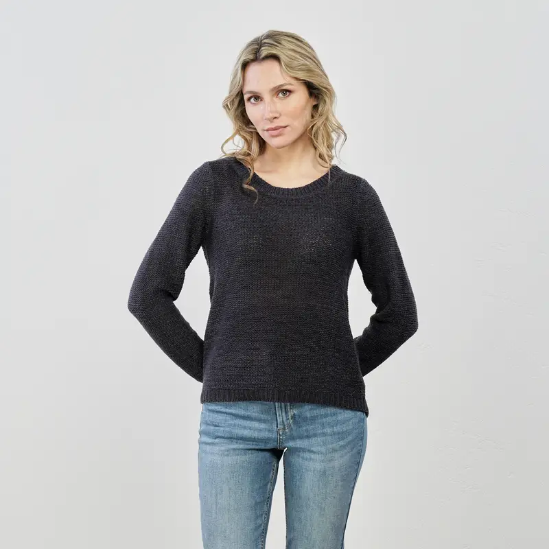 Maglioncino blu tinta unita