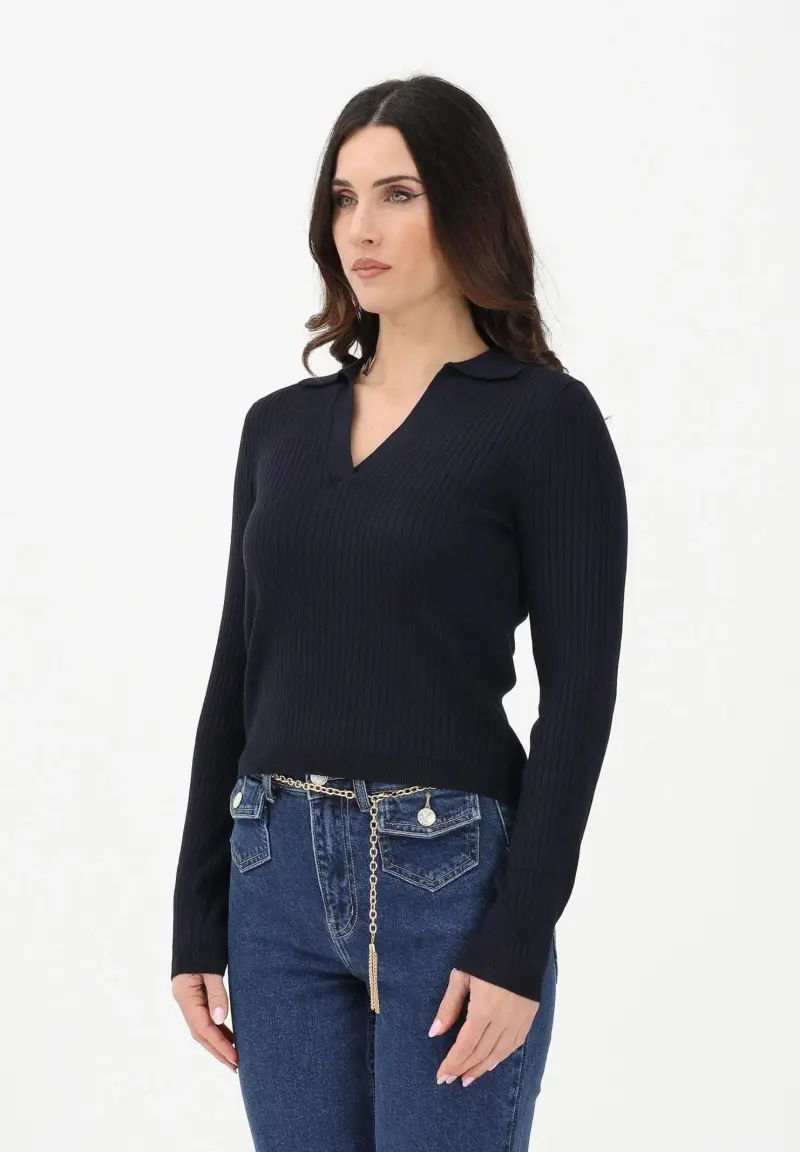 ONLY Polo Donna Blu 4144645