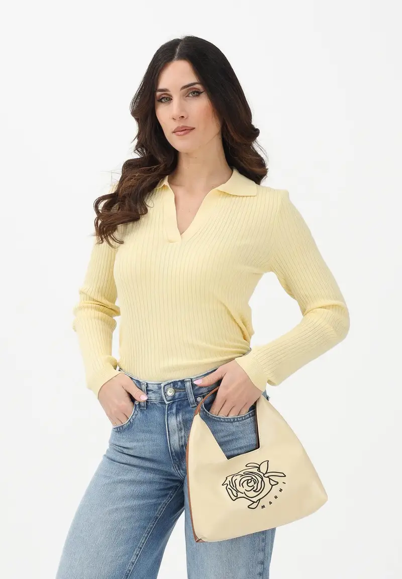 ONLY Polo Donna Giallo 4144641 miniatura 2