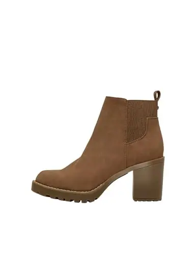 ONLY ONLBARBARA Heeled Bootie NOOS - Stivaletto da donna, taglia 39 EU, cognac, 39 EU