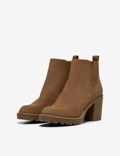 ONLY ONLBARBARA Heeled Bootie NOOS - Stivaletto da donna, taglia 39 EU, cognac, 39 EU miniatura 3