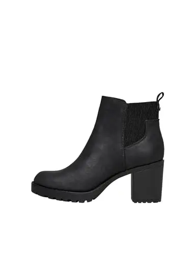Only ONLBARBARA Heeled Bootie Noos, Stivali Donna, Black, 36 EU