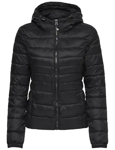 ONLY Onltahoe Hood Jacket Otw Noos, Giacca Donna, Nero (Black Black), 46