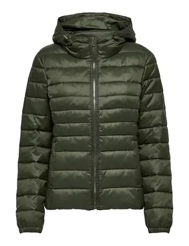 Only Onltahoe Hood Jacket Otw Noos Giacca, Forest Night, XS Donna