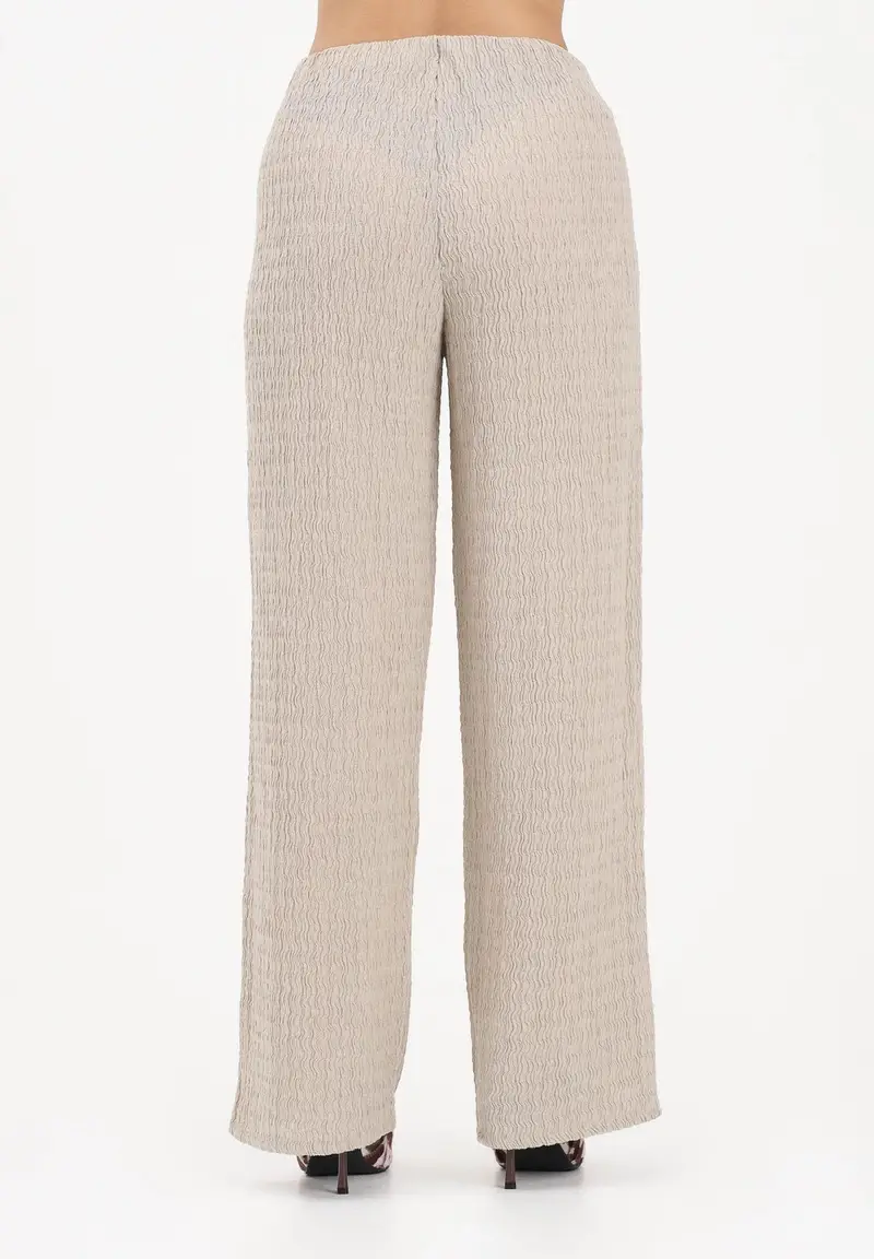 Pantalone beige da donna miniatura 3