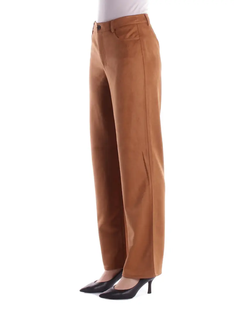 Pantalone Donna ONLY Cammello Onlina life mw str faux suede miniatura 2